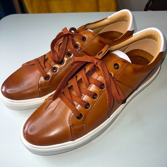 KENNETH COLE REACTION Men's Richie Sport Sneakers Brown Size 11R - Picture 1 of 5